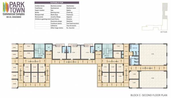  town-commercial-complex-phase-3-block-c Block C Cluster Plan For 2nd Floor