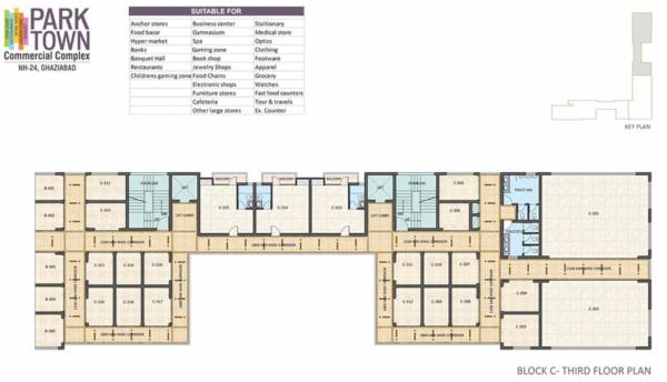  town-commercial-complex-phase-3-block-c Block C Cluster Plan For 3rd Floor