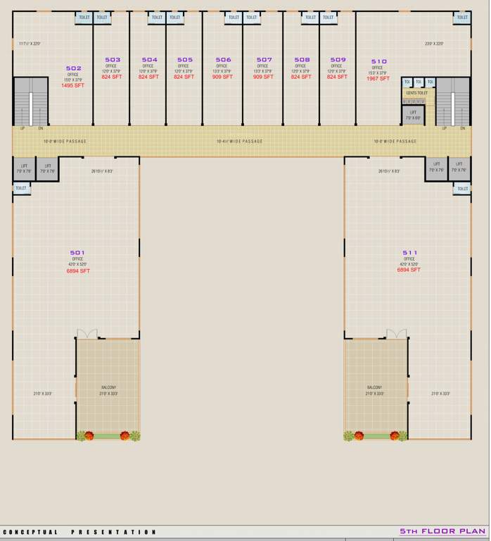  the allen town The Allen Town Cluster Plan For 5th Floor