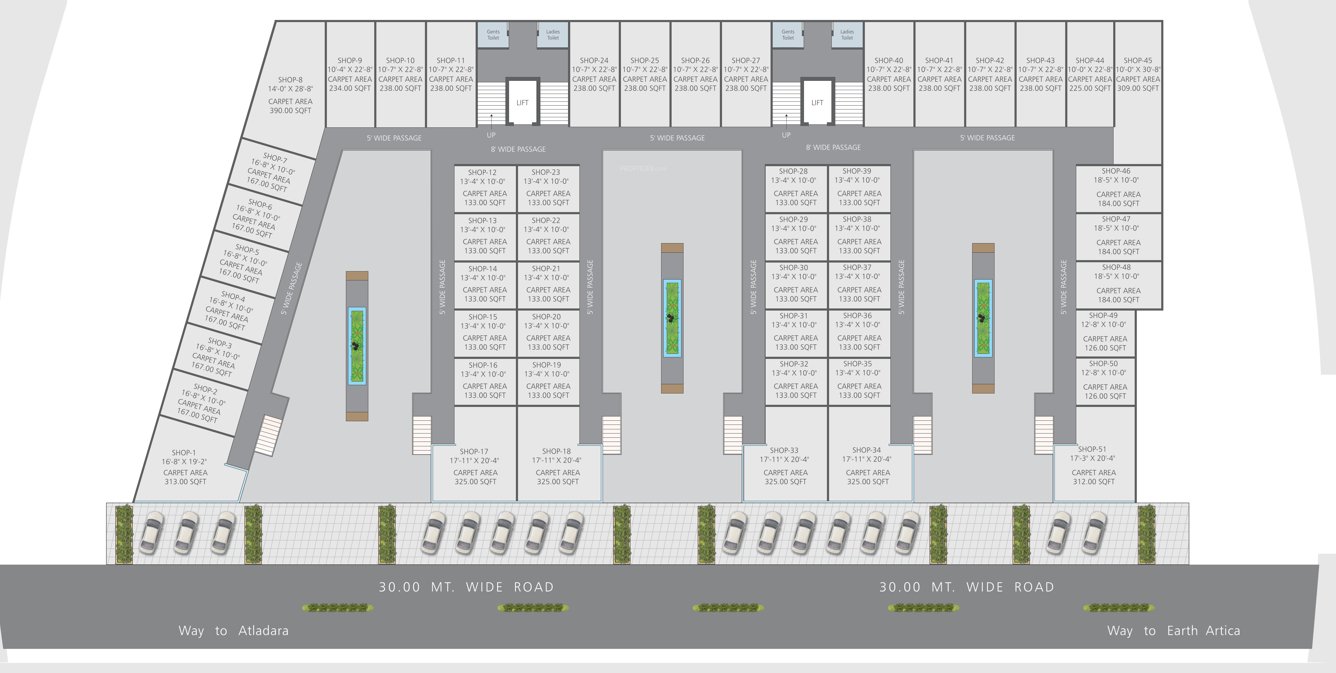 alpha Block 1 And 2 Cluster Plan For 1st Floor