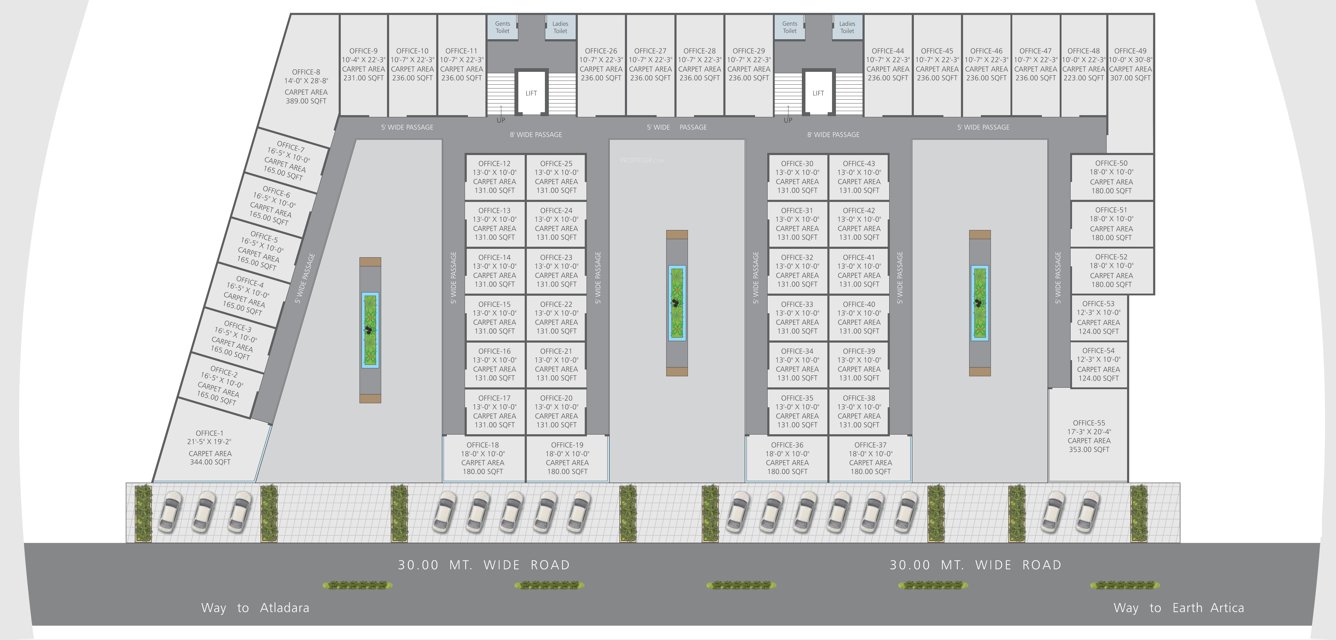 alpha Block 1 And 2 Cluster Plan For 3rd Floor