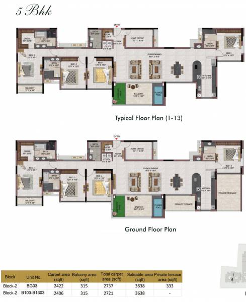  laurels Block 2 Typical Cluster Plan