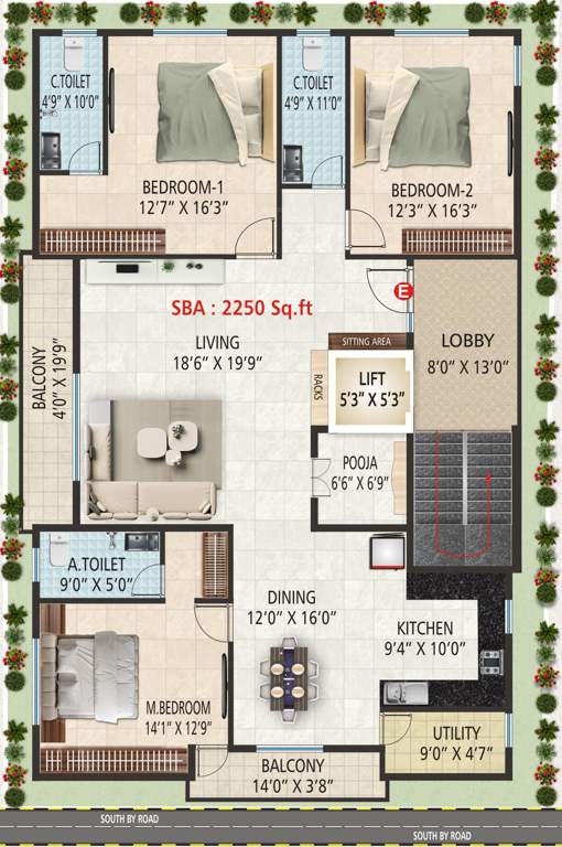  gr temple nest GR Temple Nest Cluster Plan For Typical Floor Plan
