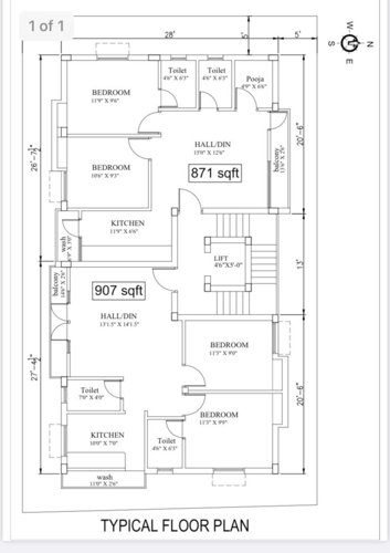  saraswati-nagar Saraswati Nagar Cluster Plan from 1st to 3rd Floor