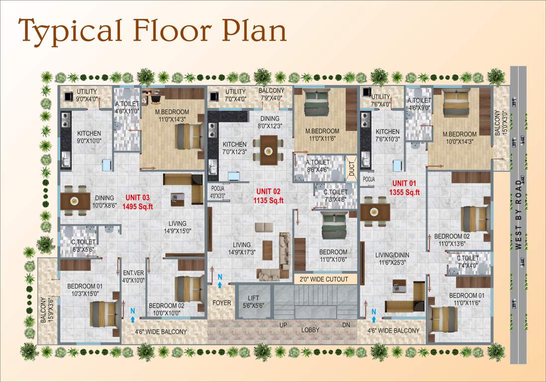  sv enclave SV Enclave Cluster Plan from 1st to 5th Floor
