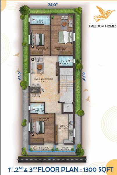  dav-flats Dav Flats Cluster Plan from 1st to 3rd Floor