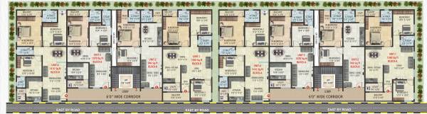  sun-view-homes Block A And B Cluster Plan For Typical Floor Plan