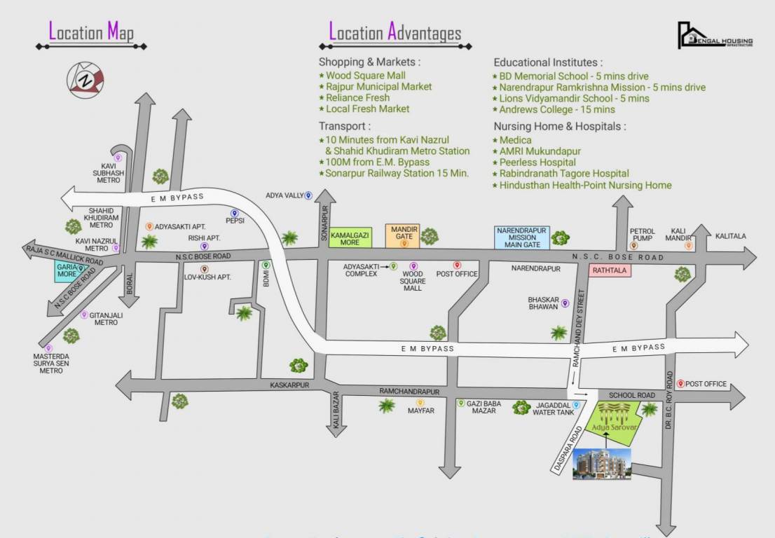  adya sarovar Location Plan
