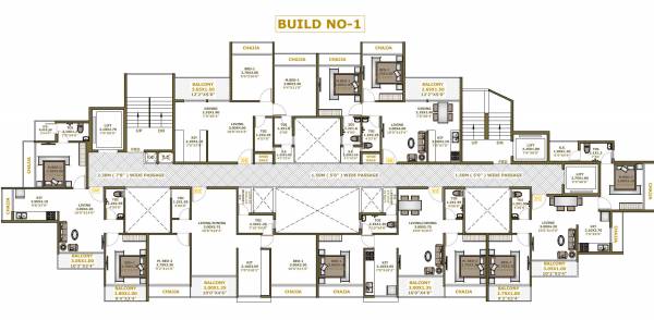  sai-residency Wing A Cluster Plan