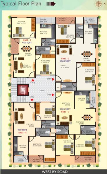  sri-krishna-homes Sri Krishna Homes Typical Cluster Plan