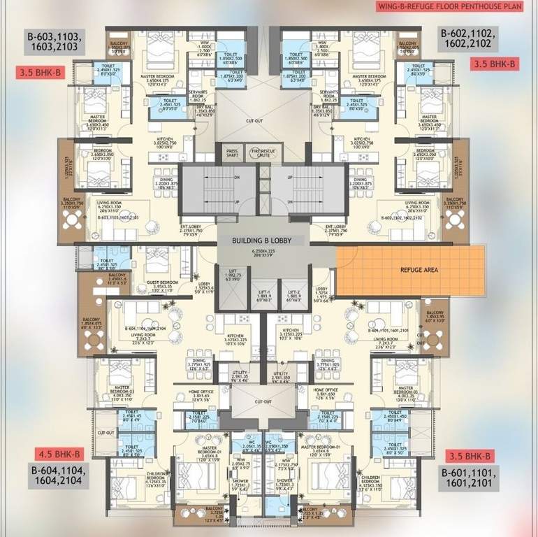  goel ganga platinum b building b Goel Ganga Platinum B Cluster Plan