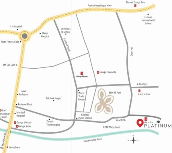  goel-ganga-platinum-b Location Plan