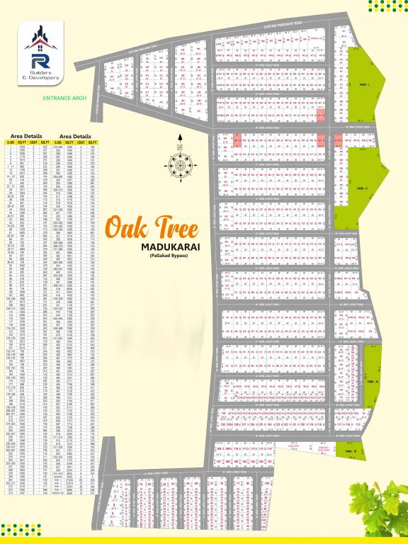 oak tree Layout Plan