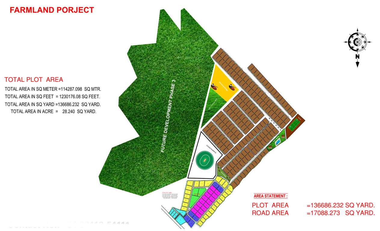 lotus farms Layout Plan