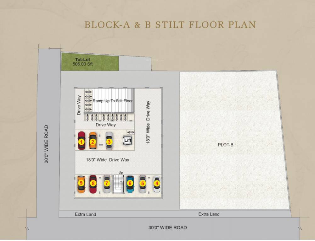  classica Block A And B Cluster Plan for ground Floor