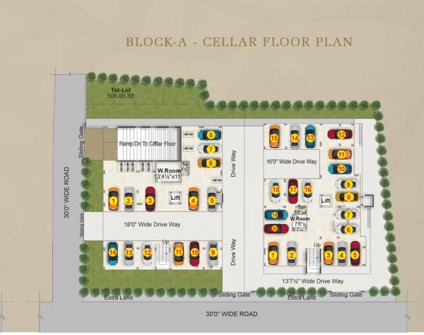  classica Block A Cluster Plan for ground Floor