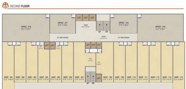  arcade Block A Cluster Plan For 2nd Floor