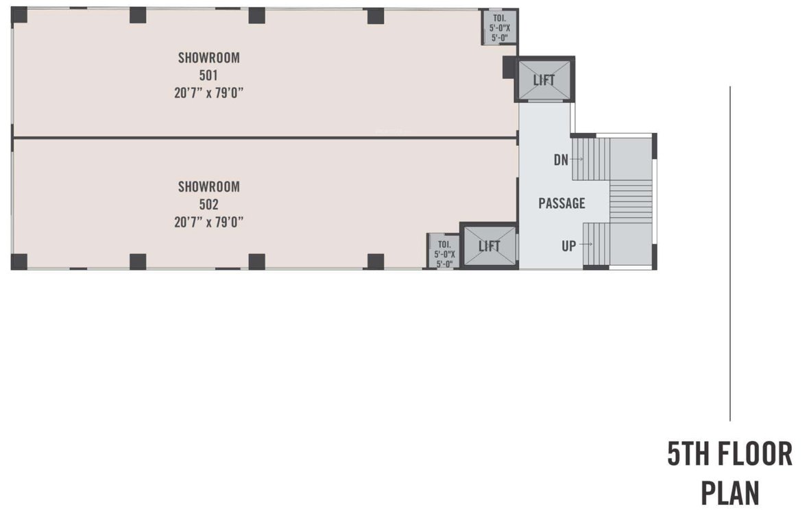  happy heights One Cluster Plan For 5th Floor