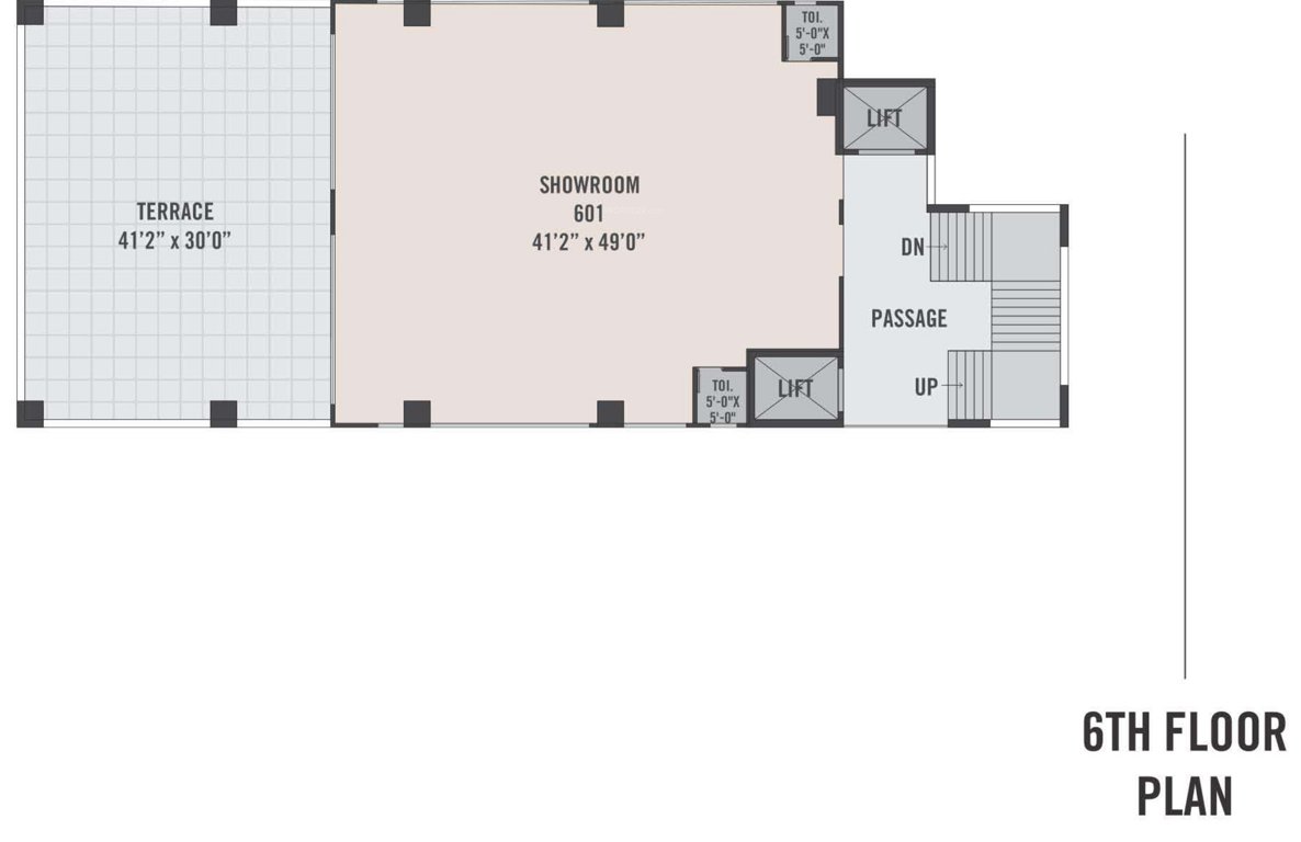  happy heights One Cluster Plan For 6th Floor