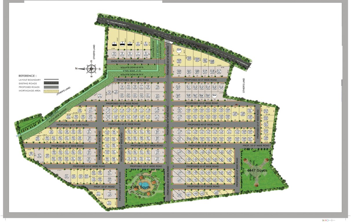  brundavanam Layout Plan