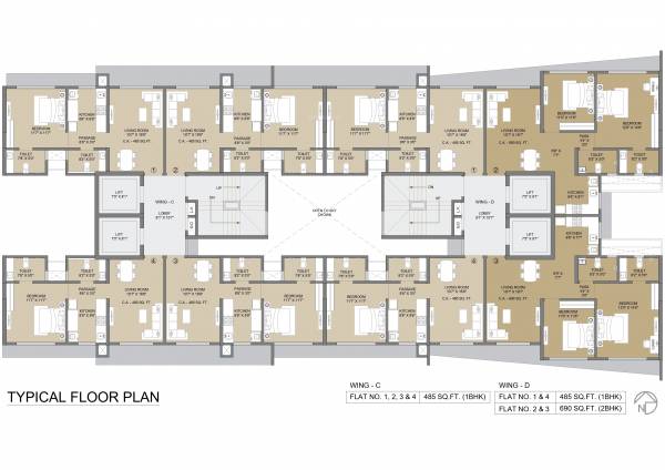  boulevard Ajmera Boulevard - C Wing Cluster Plan