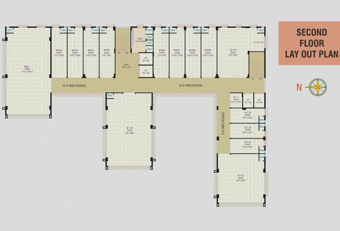  k star business hub A Cluster Plan For 2nd Floor