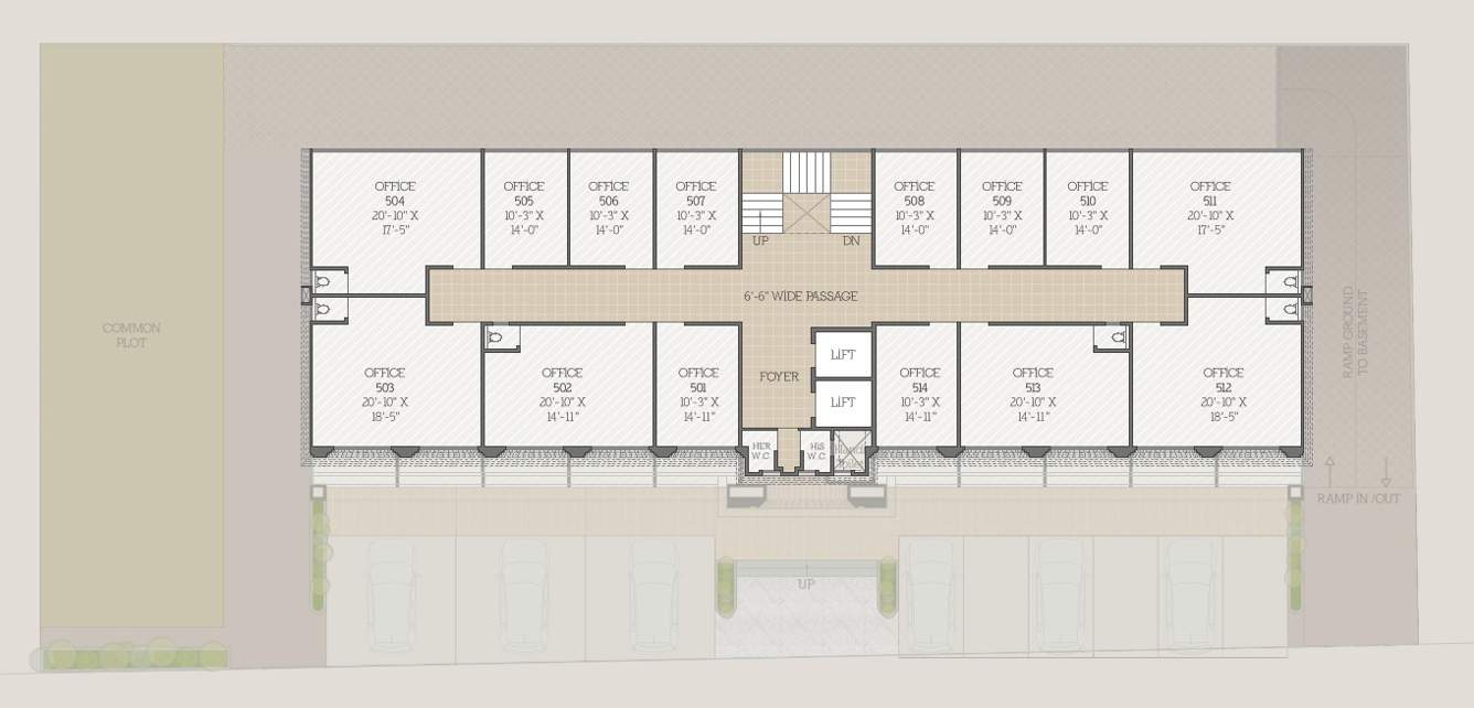 ananta stanford Ananta Stanford Cluster Plan For 5th Floor