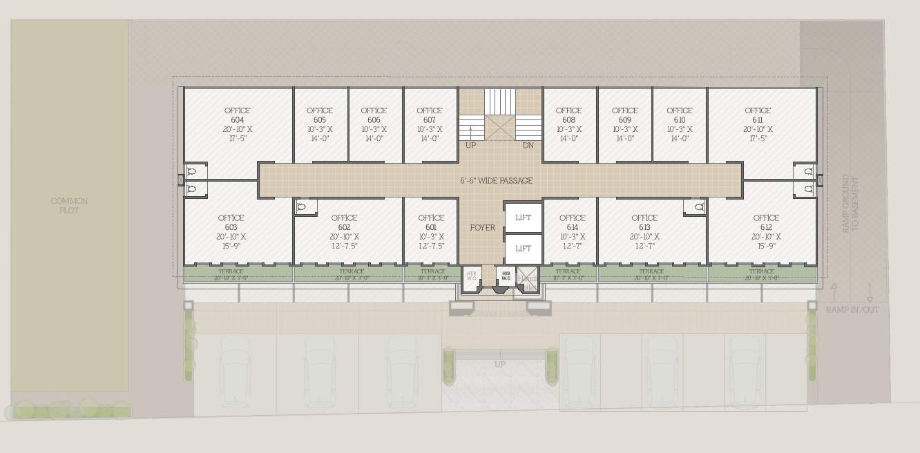 ananta stanford Ananta Stanford Cluster Plan For 6th Floor