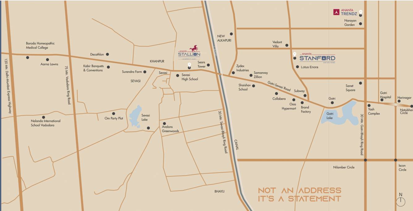 ananta stanford Location Plan