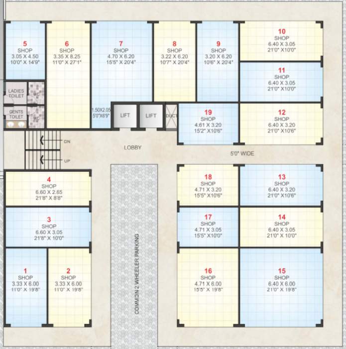  majestic apartment Majestic Apartment Cluster Plan For 1st Floor
