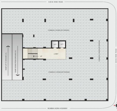  majestic-apartment Majestic Apartment Cluster Plan For Basement