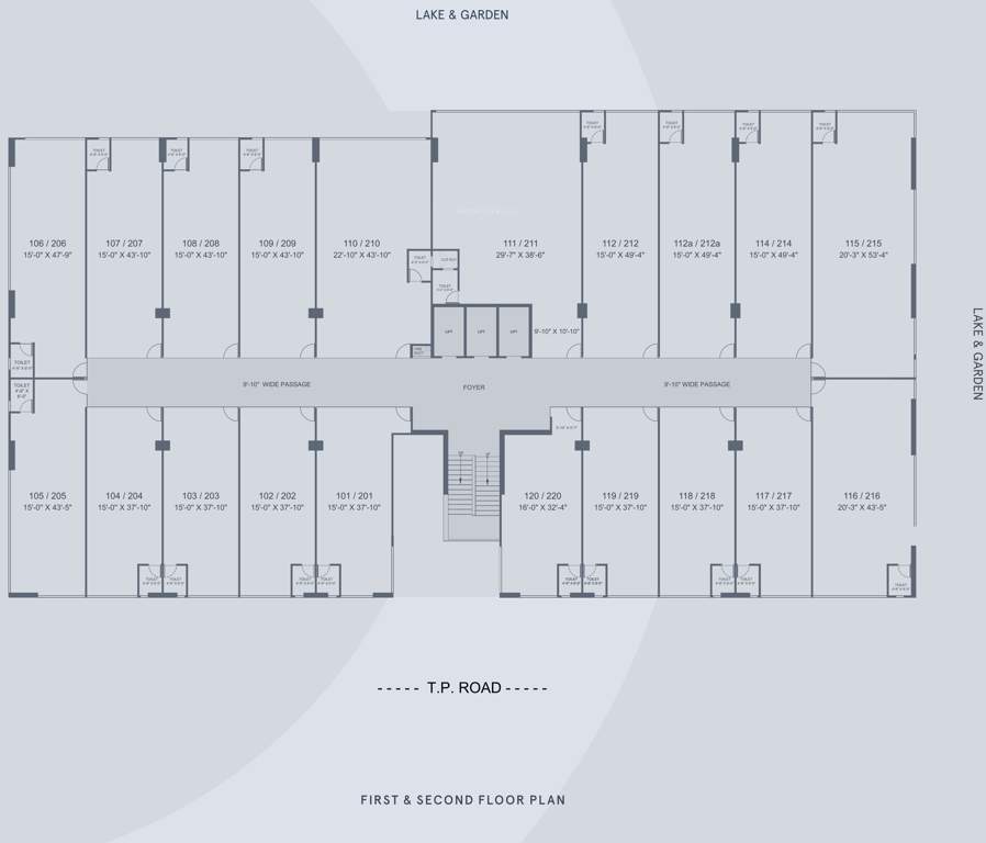  central by sangath ipl Central By Sangath IPL Cluster Plan From 1st To 2nd Floor