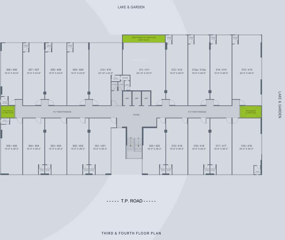  central by sangath ipl Central By Sangath IPL Cluster Plan From 3rd To 4th Floor