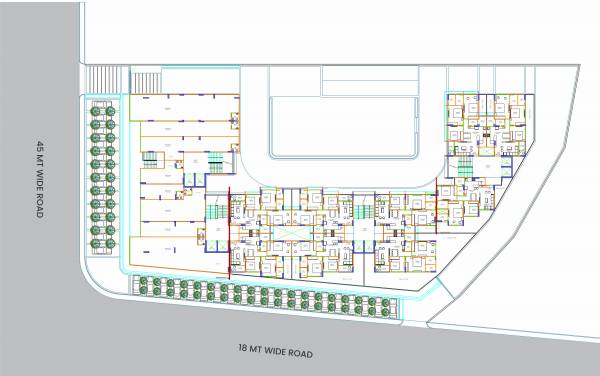  hills Block A,B,C,D Cluster Plan For 1st Floor