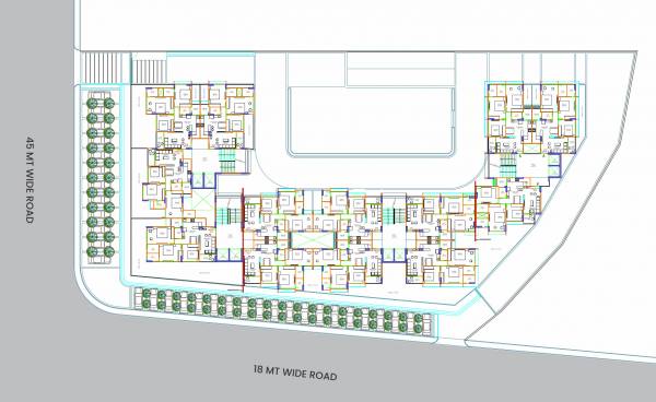  hills Block A,B,C,D Cluster Plan For 2nd Floor