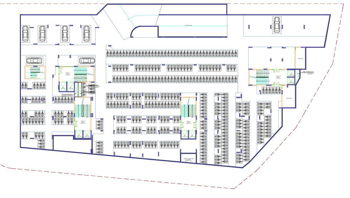  hills Block A,B,C,D Cluster Plan For Basement 1