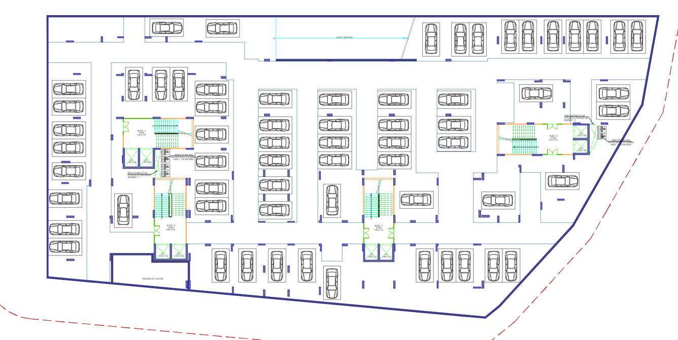  hills Block A,B,C,D Cluster Plan For Basement 2