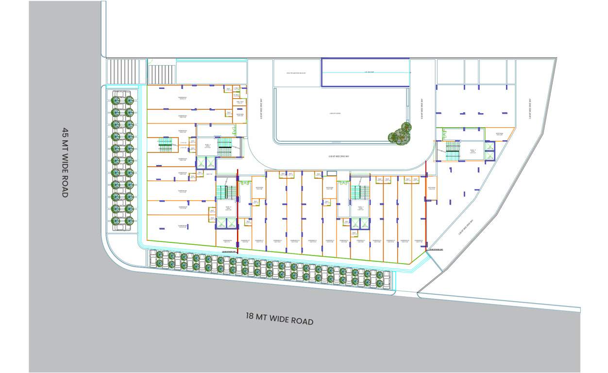  hills Block A Cluster Plan For Ground Floor