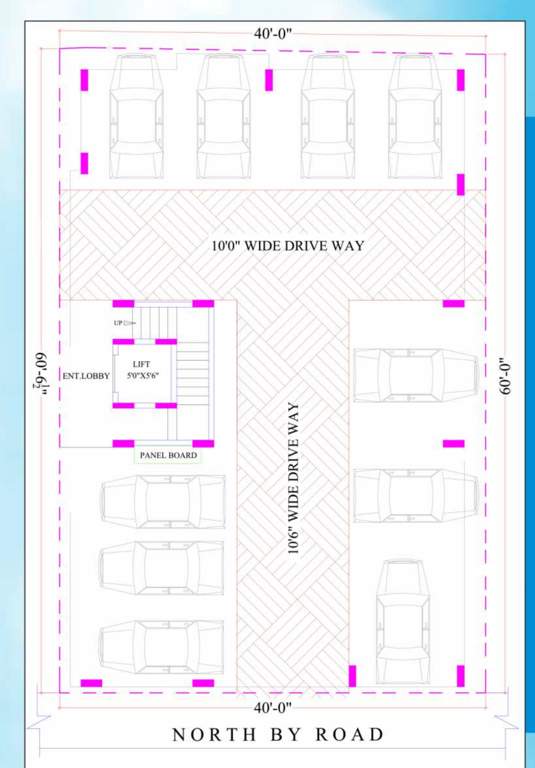  om vigneshwara the heights Om Vigneshwara The Heights Cluster Plan for ground Floor