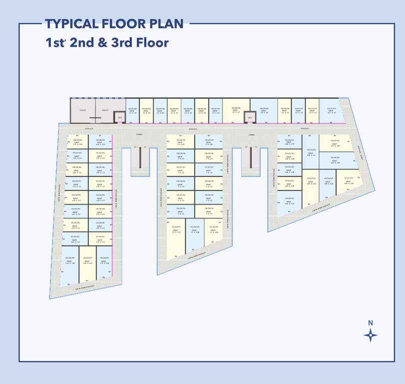  business signature Business Signature Cluster Plan from 1st to 3rd Floor
