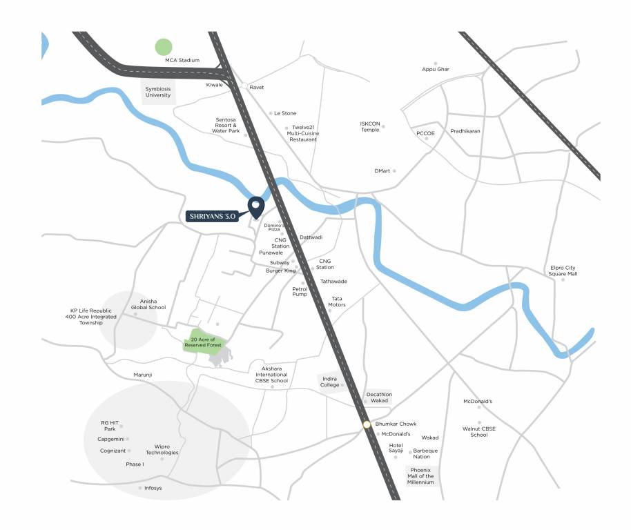  shriyans 3 0 Location Plan