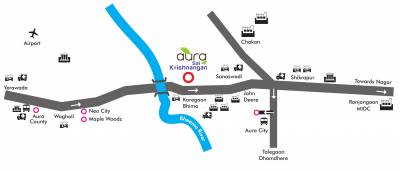  aura-sai-krishnangan-building-b Location Plan
