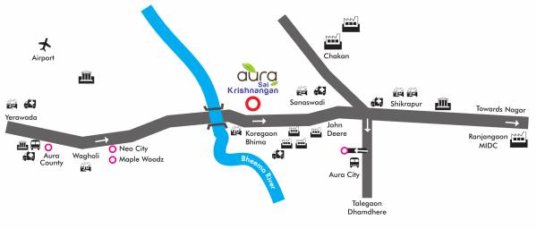  aura-sai-krishnangan-building-b Location Plan