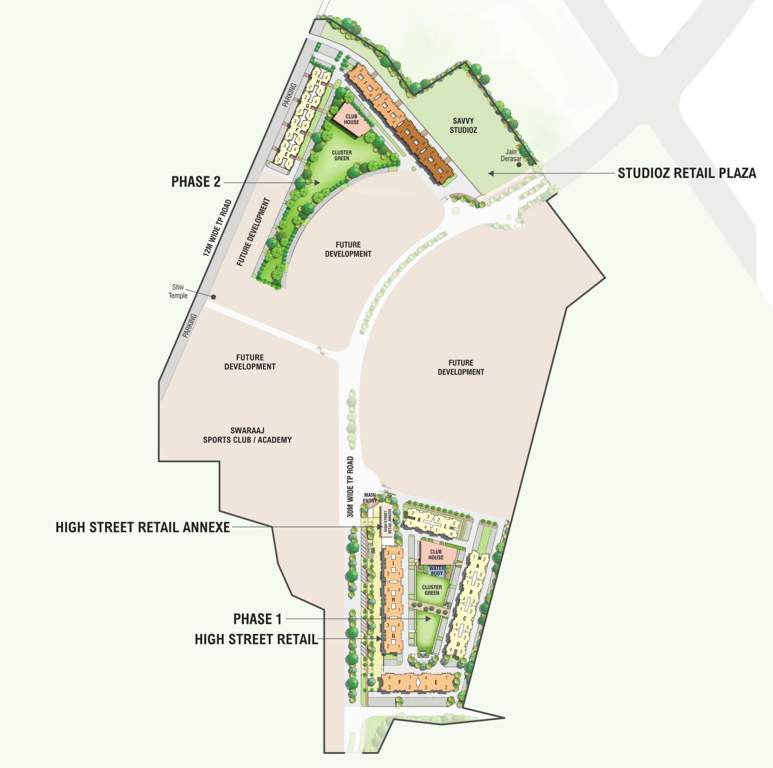  swaraaj high street retail annexe Master Plan