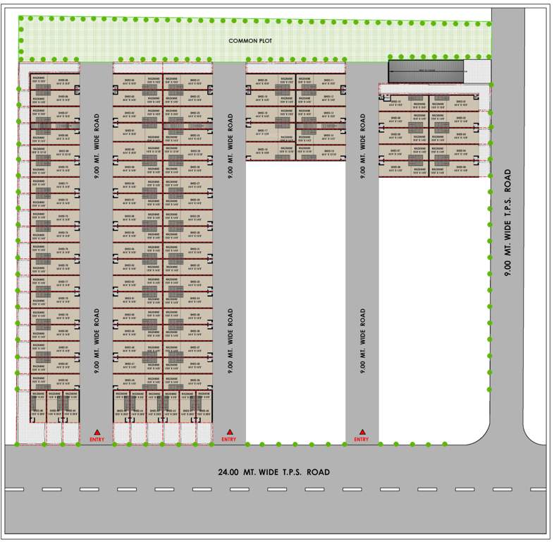  shreenathji commercial hub Layout Plan