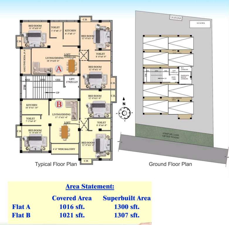  moni gold Moni Gold Cluster Plan from ground to 4th Floor