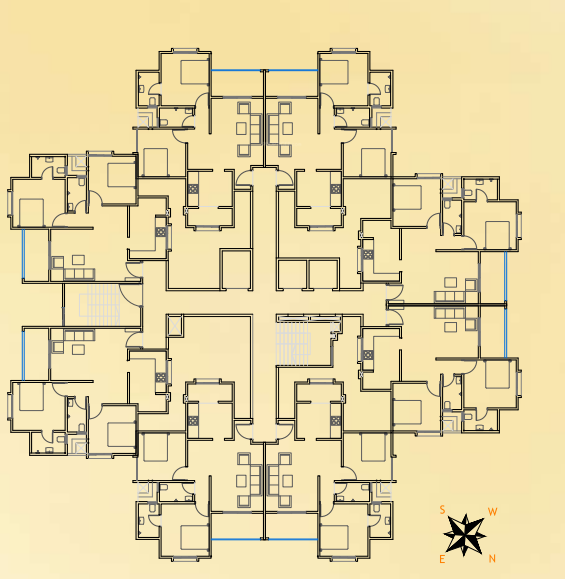  dmk-stella Cluster Plan For Typical Floor Plan