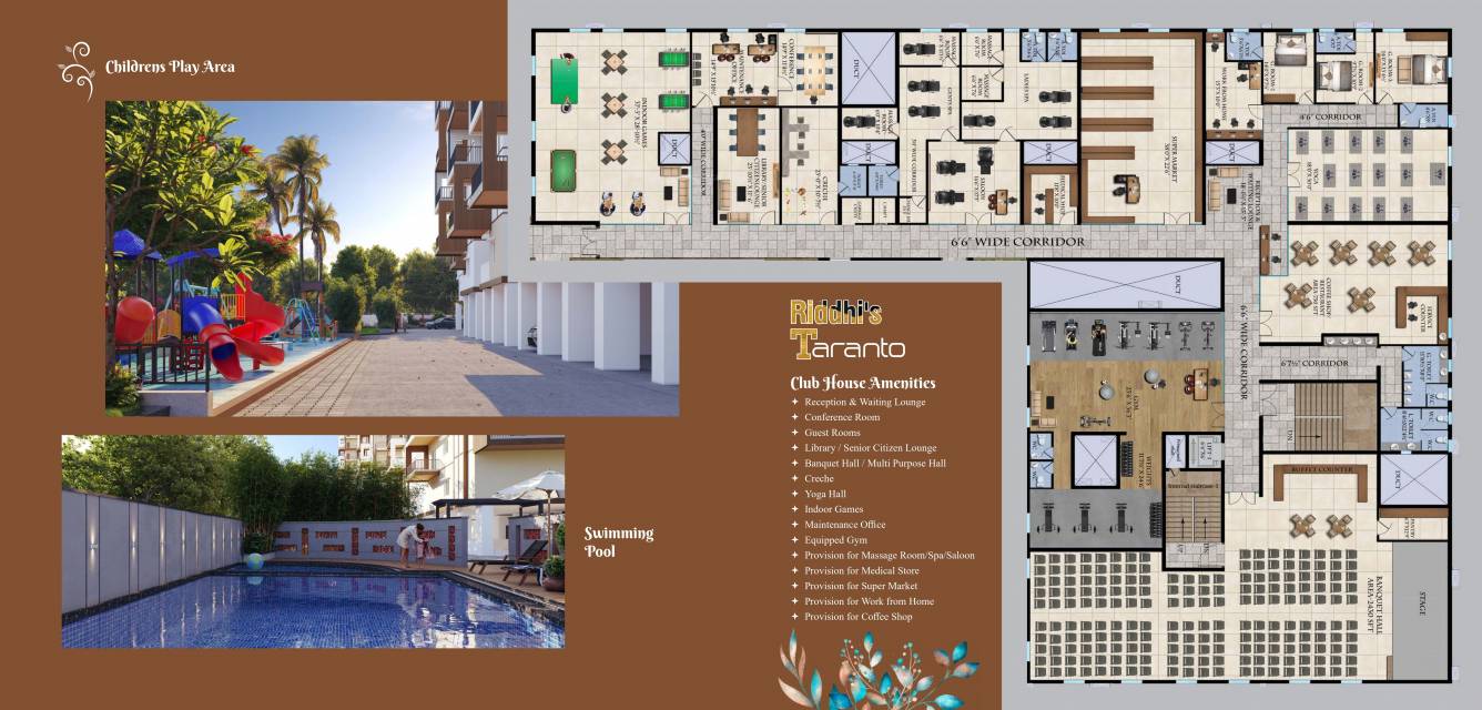  riddhis taranto Taranto Towers Amenities Cluster Plan