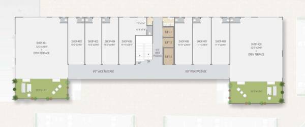  gajanan-arcade Gajanan Arcade Cluster Plan For 4th Floor