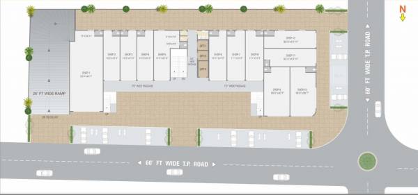  gajanan-arcade Gajanan Arcade Cluster Plan For Ground Floor